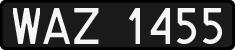 License plates of Poland, 1976 year system