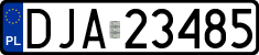License plates of Poland, Regular car plates