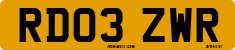 License plate of the United Kingdom, 2001 year system