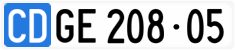 License plate of Switzerland, Diplomatic