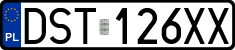 License plates of Poland, Regular car plates