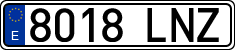 License plates of Spain, Ordinary (2000)