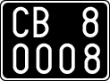 License plate of Italy, Cars (1927 year series)
