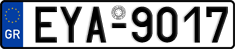 License plate of Greece, Cars