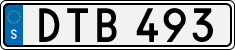 License plate of Sweden, Regular plates