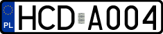 License plates of Poland, Authorities