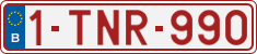 License plate of Belgium, Regular plates (2010)