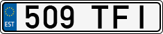 License plate of Estonia, Regular car plates