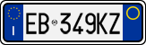 License plate of Italy, Cars (1994 year series)