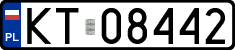 License plates of Poland, Regular car plates