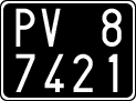 License plate of Italy, Cars (1927 year series)