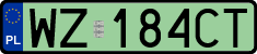 License plates of Poland, Electric vehicles