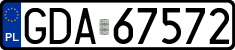 License plates of Poland, Regular car plates