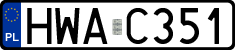 License plates of Poland, Authorities