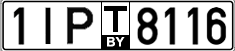 License plate Belarus, Transit plates (2004)