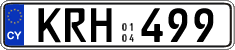 License plate of Cyprus, Regular plates