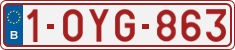 License plate of Belgium, Regular plates (2010)