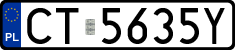 License plates of Poland, Regular car plates