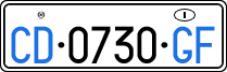 License plate of Italy, Diplomatic