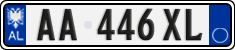 License plate of Albania, Cars (2011)