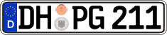 German license plate, Regular plates