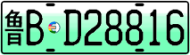 License plate of China, Electric vehicles