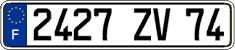 French license plate, FNI