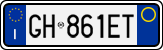 License plate of Italy, Cars (1994 year series)