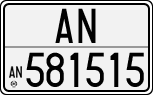 License plate of Italy, Cars (1927 year series)
