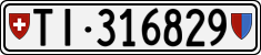 License plate of Switzerland, Cars