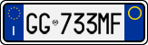 License plate of Italy, Cars (1994 year series)