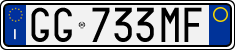 License plate of Italy, Cars (1994 year series)
