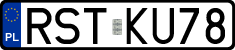 License plates of Poland, Regular car plates