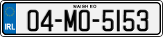 License plate of Ireland, Regular plates