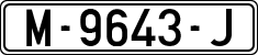 License plates of Spain, 1971 year series