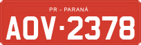 License plate of Brazil, Commercial vehicles (1990)