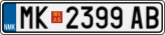 License plate of North Macedonia, Regular plates (2012)