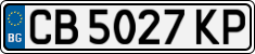 License plate of Bulgaria, Cars