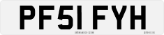 License plate of the United Kingdom, 2001 year system