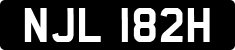 License plate of the United Kingdom, 1963 year system
