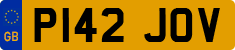 License plate of the United Kingdom, 1983 year system