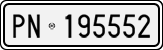 License plate of Italy, Cars (1927 year series)