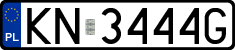 License plates of Poland, Regular car plates