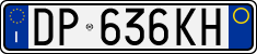 License plate of Italy, Cars (1994 year series)