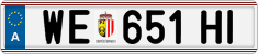 License plate of Austria, Regular plates