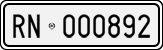 License plate of Italy, Cars (1927 year series)