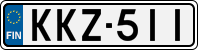 License plate of Finland, Cars