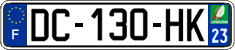 French license plate, SIV (ordinary)