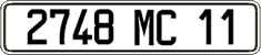 French license plate, FNI