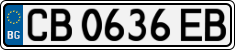 License plate of Bulgaria, Cars